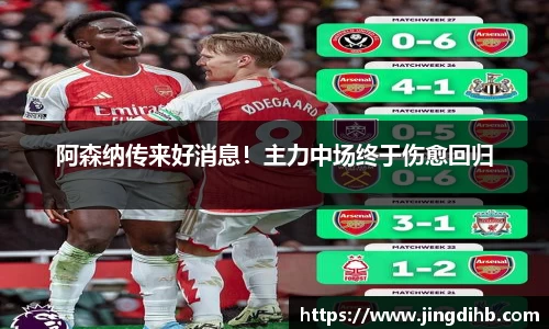 阿森纳传来好消息！主力中场终于伤愈回归